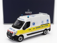Norev Renault Master Van Samu De Lyon Ambulance 2014 1:43 Bielo-žltá