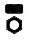 Oceľové matice M3 – čierne – 10 ks