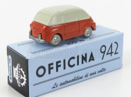 Officina-942 Fiat 600 Multipla 1956 1:76 Červená krémová