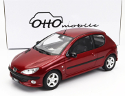 Otto-mobile Peugeot 206 S16 1999 1:18 Červená