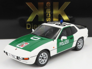 Porsche 924 Autobahn Polizei Dusseldorf Police Coupe 1985 v mierke 1:18 zelená biela
