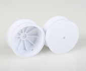 Predné disky biele pre 4WD (HEX 10 mm) - 2 ks