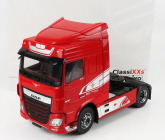 Premium classixxs DAF Xf Space Cab Tractor Truck 2-assi 2018 1:18 červená biela