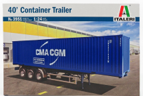 Príslušenstvo Italeri Príves pre nákladné vozidlo - Rimorchio Trasporto Container 1:24 /