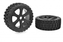 Rebel XMS - ASUGA XLR Off-Road pneumatiky - nízky profil - lepené na čiernych ráfikoch - 2 ks.