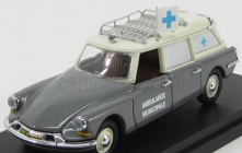 Rio-models Citroen Ds19 Break Ambulanza Municipale 1962 - Ambulancia 1:43 2 Tones Grey