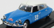 Rio-models Citroen Ds21 N 32 Winner Rally Montecarlo (dames) 1966 Poinetet - Fougeray 1:43 Bluette White
