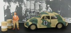 Rio-models Volkswagen Afrika Korps Wehrmacht 1941 s figúrkami 1:43 Vojenská zelená piesočná