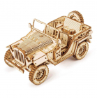 RoboTime drevené 3D puzzle Vojenský džíp