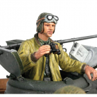 Ručne maľovaná figúrka stojaceho veliteľa amerického tanku z 2. svetovej vojny v mierke 1/16
