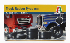 Sada príslušenstva Italeri 8x gumové pneumatiky pre nákladné vozidlá 1:24 /