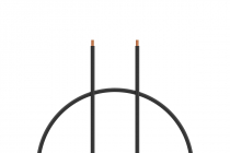 Silikónový kábel 0,5 mm2 1 m (čierny)