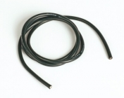 Silikónový kábel 6,6qmm, 9AWG, 1 meter, čierny