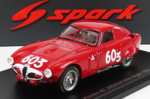 Spark-model Alfa romeo 6c 3000cm N 603 Mille Miglia 1953 K.kling - H.klenk 1:43 Red