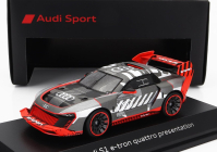 Spark model Audi S1 E-tron Quattro N 0 Prezentácia 2023 1:43 Strieborná červená čierna