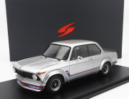 Spark-model BMW 2002 Turbo 1973 - Con Vetrina - S vitrínou - Špeciálna krabica 1:18 Strieborná