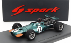Spark-model BRM F1 139 N 12 Italy Gp 1969 Jackie Oliver 1:43 Zeleno-žltá