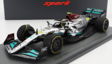 Spark-model Mercedes gp F1 W13e Team Mercedes-amg Petronas F1 N 44 Belgium Gp 2022 Lewis Hamilton - Con Vetrina - s vitrínou 1:18 Silver Green
