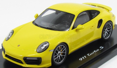 Spark-model Porsche 911 991-2 Turbo S Coupe 2015 - Con Vetrina - S vitrínou 1:18 žltá