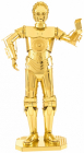 Star Wars C-3PO oceľová stavebnica, zlatá