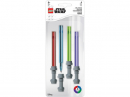 Súprava gélových pier LEGO Star Wars so svetelným mečom – 4 ks