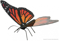 Oceľová stavebnica Butterfly Monarch