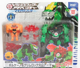 Takara-tomy Takara-tomy Transformers Volcano Grimlock cm. 12.0 1:64 zelená čierna oranžová