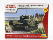 Tank Zvezda Mk.iv Churchill Military 1945 1:100 /