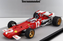 Tecnomodel Ferrari F1 312b N 12 Winner Austria Gp (s figúrkou pilota) 1970 Jacky Ickx 1:18 červená biela
