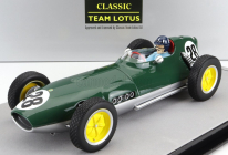 Tecnomodel Lotus F1 16 N 28 British Gp Aintree (s figúrkou pilota) 1959 Graham Hill 1:18 British Racing Green Silver