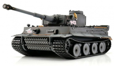 TORRO tank PRO 1/16 RC Tiger I skoršia verzia sivá kamufláž – infra IR – dym z hlavne