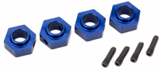 Traxxas náboj kolesa 12 mm hliníkový modrý (4): TRX-4