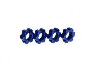 Traxxas náboje kolies hliníkové modré (2): X-Maxx