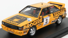 Trofeu Audi Quattro Drogerie N 3 Rally International Semperit 1983 W.wiedner - F.zehetner 1:43 žltá čierna