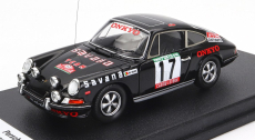 Trofeu Porsche 911s Coupe (nočná verzia) N 17 Rally Portugal 1977 Mario Silva - Sa Chaves 1:43 Čierna