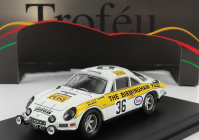 Trofeu Renault Alpine A110 N 36 Rally Rac Lombard 1971 N.hollier - M.broad 1:43 Bielo žltá