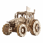 Ugears 3D drevené mechanické puzzle Traktor vyhráva