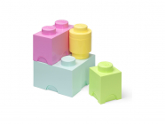 LEGO úložné boxy Multi-Pack 4 ks – pastelové