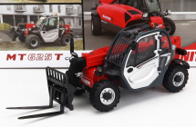 Universal hobbies Manitou Mt625t Comfort Teleskopický traktor - Elevatore 1:32 Červená strieborná