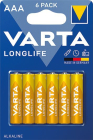 VARTA 4103 Longlife AAA LR03 6ks