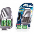VARTA LCD Ultra Fast 15min charger + 4x AA 2400 mAh + adaptér 12 V