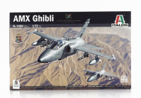 Vojenské lietadlo Italeri Embraer Amx Ghibli 1985 1:72 /