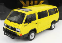 Volkswagen T3 Minibus Syncro 1987 v mierke 1:18 žltá