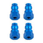 Vrchné modré hliníkové vložky tlmičov, 12 mm, 4 ks