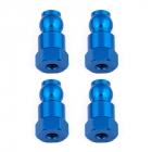Vrchné modré hliníkové vložky tlmičov, 14 mm, 4 ks