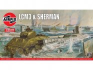 Airfix LCM3 & Sherman Tank (1:76) (Vintage)