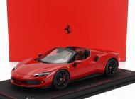 Bbr-models Ferrari 296 Gts Spider 2022 - Con Vetrina - S vitrínou 1:18 Rosso Corsa 322 - červená