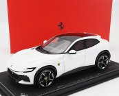 Bbr-models Ferrari Purosangue Suv 2022 - Con Vetrina - S vitrínou 1:18 Bianco Cervino - White Met