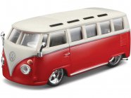 Bburago Volkswagen Van Samba 1:32 červeno-biela
