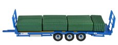 Britains Príslušenstvo Príves - Vagón na odhadzovanie balíkov - Carrello Trasporto Fieno 1:32 Blue Wood